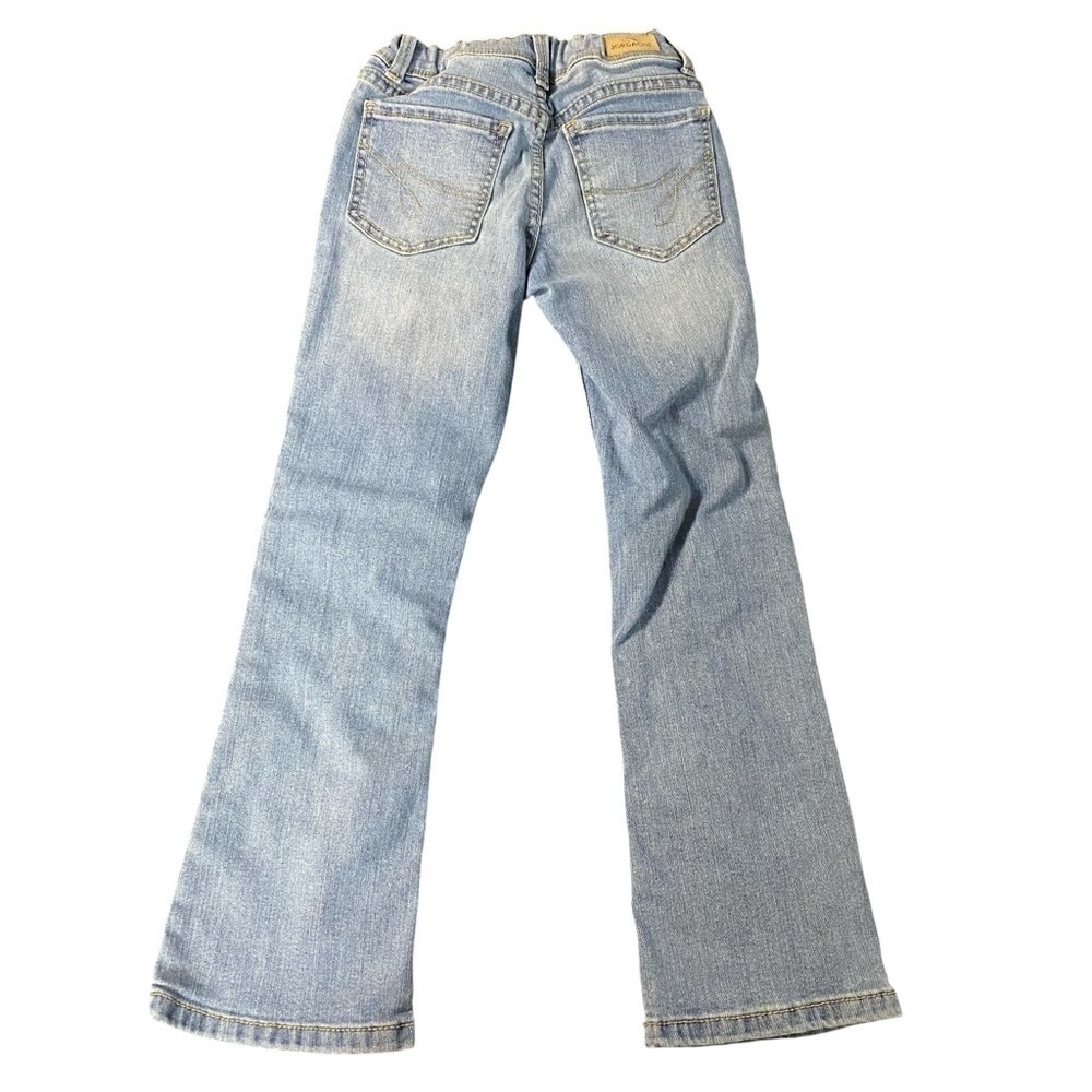 Jordache Light Wash Blue Denim Bootcut Jeans Adjustable Waist Size 7